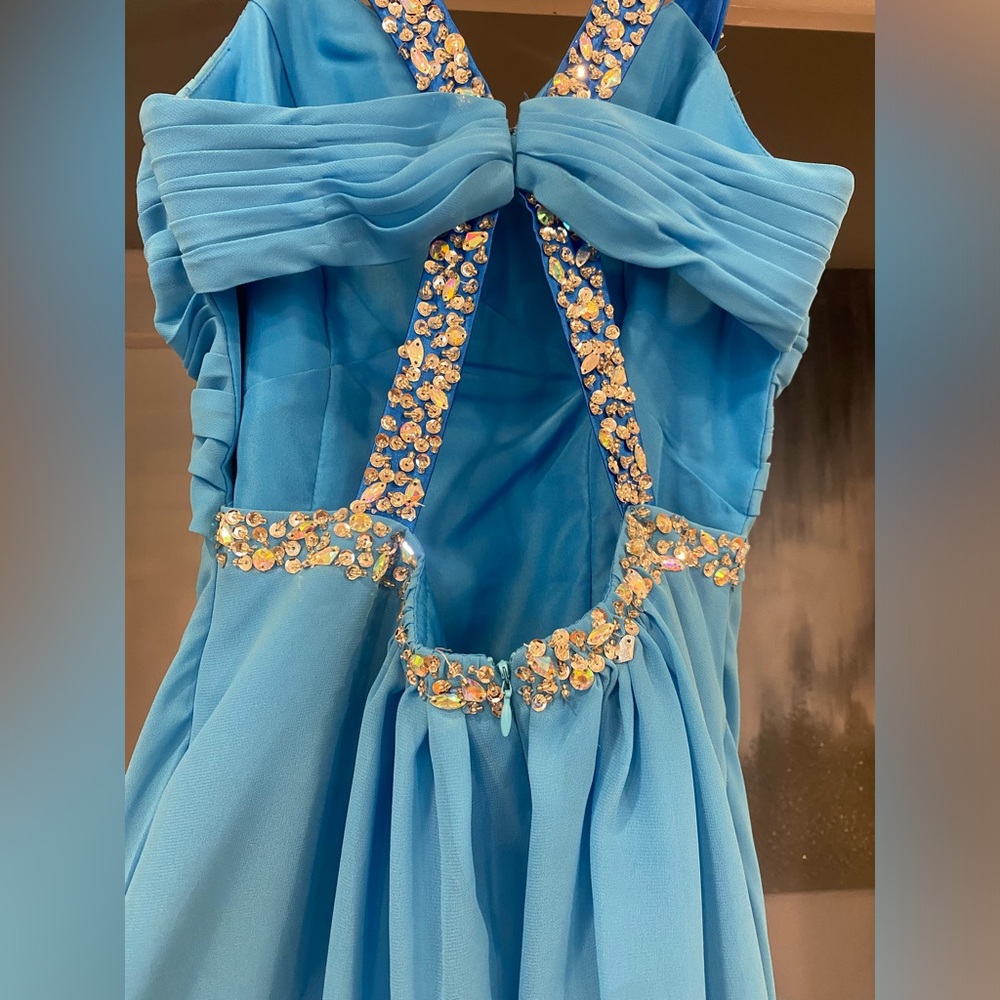 Backless Rhinestone Dress - Picture 5 of 10